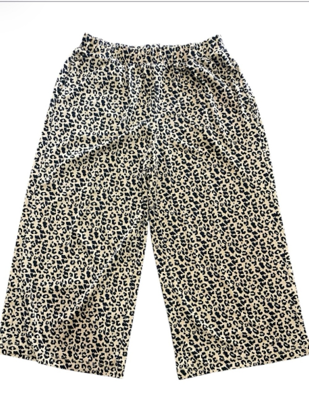 Banana Republic Wide leg Leopard 🐆 Pants Size Medium - Beige and Black